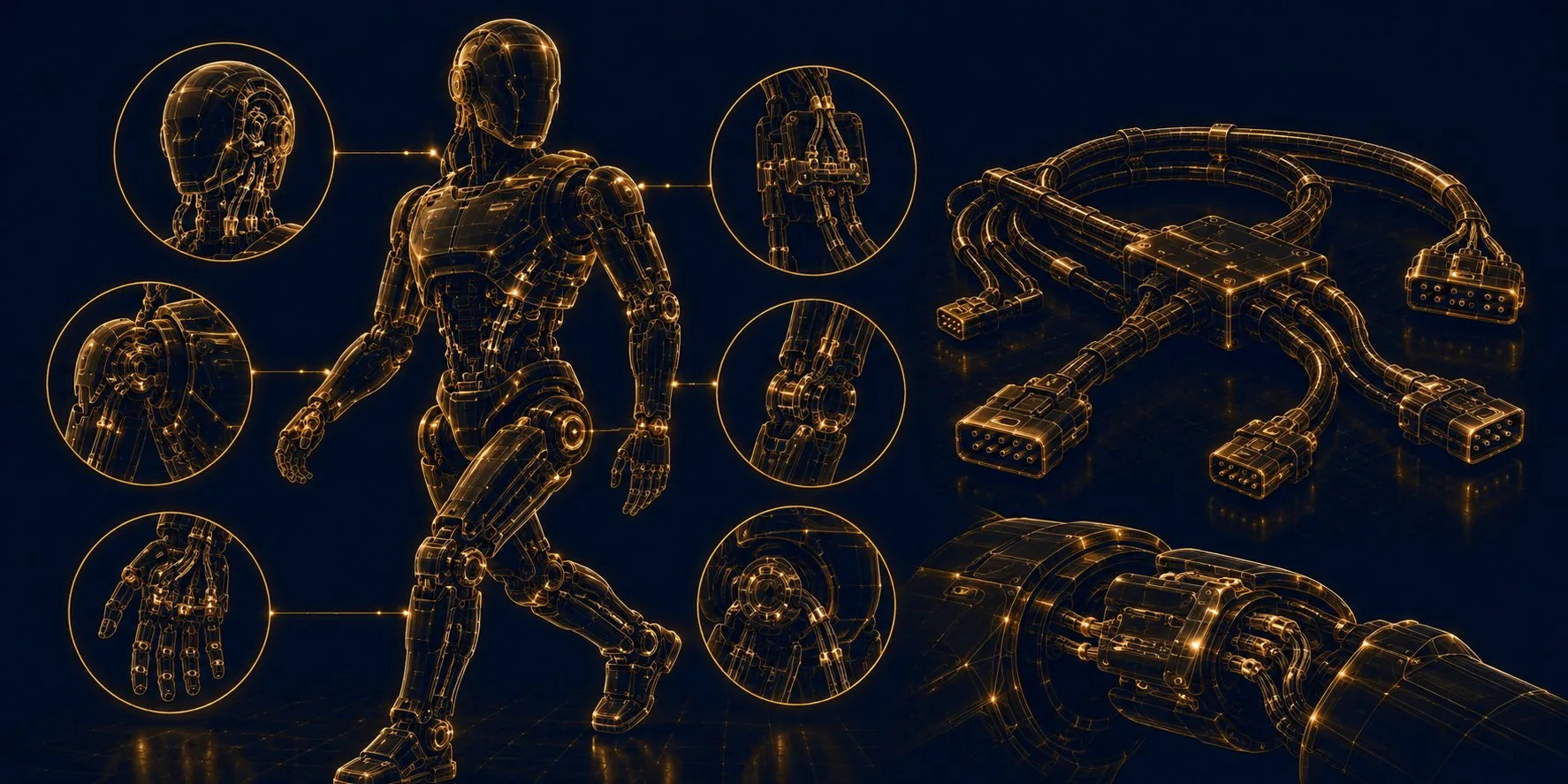 Humanoider Roboter — Interconnect-Systeme